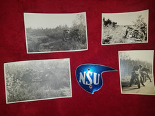 Foto´s/Karten NSU Motorrad mit Emblem/Schild