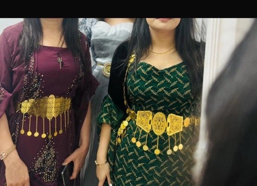 Kurdische dunkelgrünes kleid - kurdische,