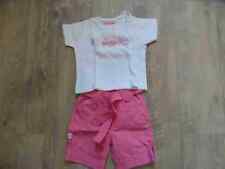 WEEKEND A LA MER schöne Sommer Kombination rosa weiß Gr. 12 Mon. TOP KNi517