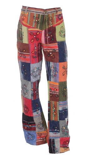 Patchwork freizeithose hippie - patchwork,