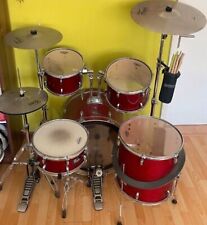 FAME Maple Standard Red 22 Schlagzeug Mit Zubehör