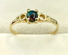 Solid Black Opal RING, 18ct