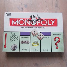 Monopoly, DM-Version von Parker Metallfiguren - gebraucht – vollständig