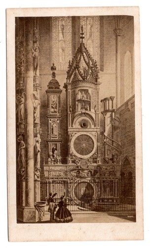 Cdv foto astronomische uhr - cdv,