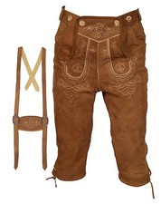 Herren Trachtenlederhose Hellbraun Trachten Lederhose Gr46-60