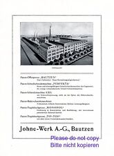 Maschinenfabrik Johne Bautzen XL Reklame 1926 Johne Werke Werbung Eckert & Pflug