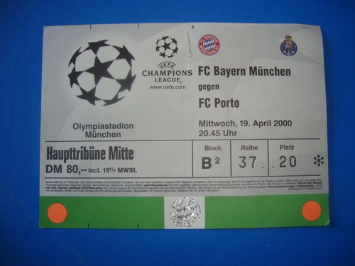 Ticket bayern münchen - 99/00,