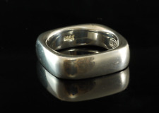 Fossil Ring 925 Sterling Silber eckige Form Gr 17,5 JFG10276040175