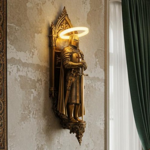 Ritter wandlampe dekorativ - ritter-wandlampe,