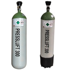 6l Arbeitsflasche 300 bar Pressluftflasche Pressluft Druckluft  mit TÜV 08/2035