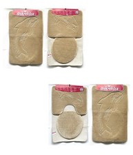 Badgarnitur Badteppich Badezimmergarnitur 3-Teilig Set 85 x 55cm WC Vorleger