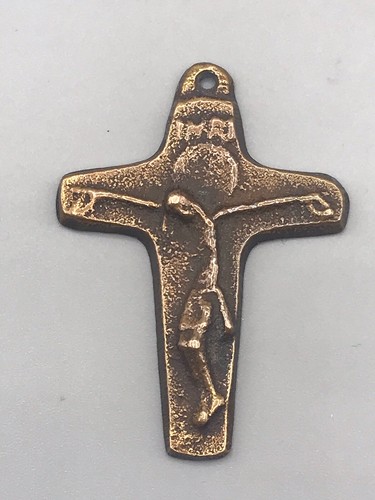 Kleines bronze kreuz jesus - bronze,