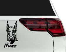 Aufkleber Hund Dobermann für Auto, Wohnwagen, Wohnmobil