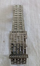 DOLCE & GABBANA Armbanduhr Damen silber Strasssteine Stainless Steel aufklappbar