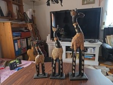 Giraffen Holz Deko, 3er Set