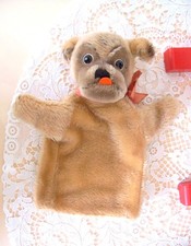 Steiff handpuppe hund - hund, mopsy