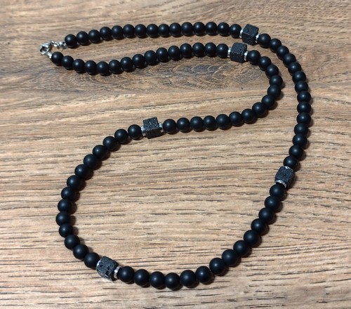 Herren naturstein kette - 8,