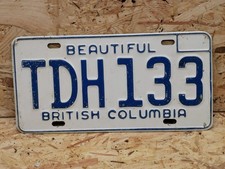 NUMMERNSCHILD KANADA - BRITISH