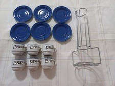 Espresso tassen set/ Paket Geschirr  6 Teilig Mit Ständer 