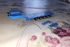 Herpa Goldhofer Semitieflader Tieflader Felbermayr blau lesen Bastelmodell