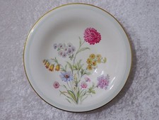 DDR VEB Reichenbach Design Porzellan Schale Blumendekor - Vintage - 27,5 cm