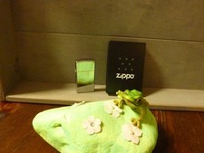 Zippo-Feuerzeug-original-USA-Niagara Falls-silber-schmal-Sturmfeuerzeug