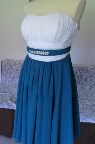 Chiffon cocktailkleid - chiffon,