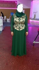 Langärmliges abendkleid hijab - abendkleid,