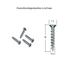 100Stk. Fensterbauschrauben