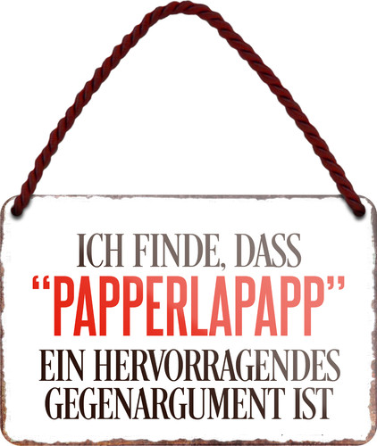 Blechschild ich finde - '''ich, finde,