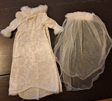 Barbie Brautkleid Winterhochzeit #1880 von 1969  Europa VHTF Vintage 60er Jahre