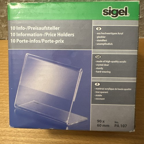 Stück tischaufsteller - 10,