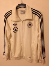 DFB Adidas, Original Track Top Beckenbauer, Retrojacke, weiß, Gr L, mit VW-Emble