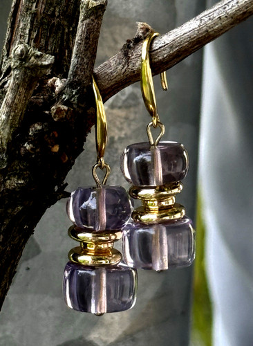 Ohrringe natürlicher amethyst - natürlicher,