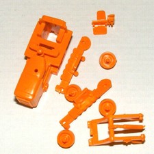 HO Modellauto Plastik Wiking Raupe Radlader Modellauto HO Teile ungeklebt ORANGE