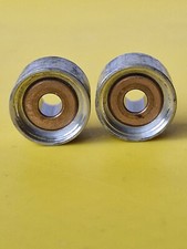 2 original Pioneer RT 909 Andruckrollen-Lager,Pinchroller, Metall-Andruckrollen.