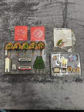 DeAgostini Set Bäume Busse Modellbau Figuren Ballwurf Boote Schirm 1:160