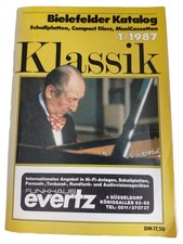 Bielefelder Katalog Klassik 1/1987 Schallplatten CD MusiCassetten Verzeichnis