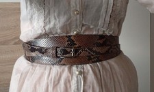 ? Talbot Runhof Designer-Gürtel – Schlangenleder-Optik – Made in Italy 