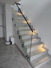 Ganzglasgeländer Treppen