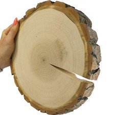 Baumscheibe Holzscheibe mit Rinde geschliffen Fi 20-40 cm; 5 cm  / Pappel