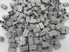 LEGO Mauersteine Grau Profilsteine 98283 Hellgrau Burg Ziegelsteine Ritter 100x