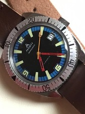 Marti Incabloc Herren Handaufzug Taschenuhr Sub Diver Wille Frey Box 17 Jewels