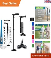 Robuster faltbarer Gehstock - ideale Unterstützung für Senioren & Erwachsene, 78cm-96cm