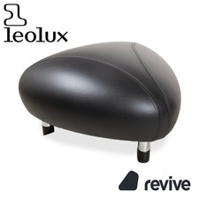 Leolux Leder Hocker Schwarz