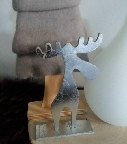 Elch holz silber - elch,
