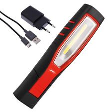 JMP Akku LED Handlampe COB LED 8Watt 750lm Arbeitslampe Werkstattlampe Stablampe