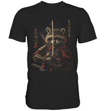 Samurai Waschbär T-Shirt -