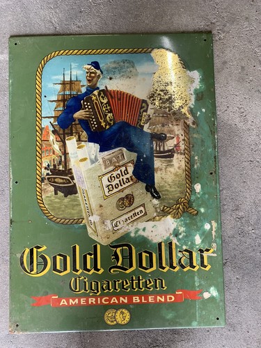 Gold dollar blechschild - dollar,