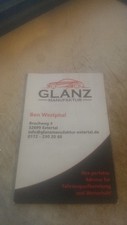Visitenkarte Glanz Manufaktur Extertal Lippe Detmold